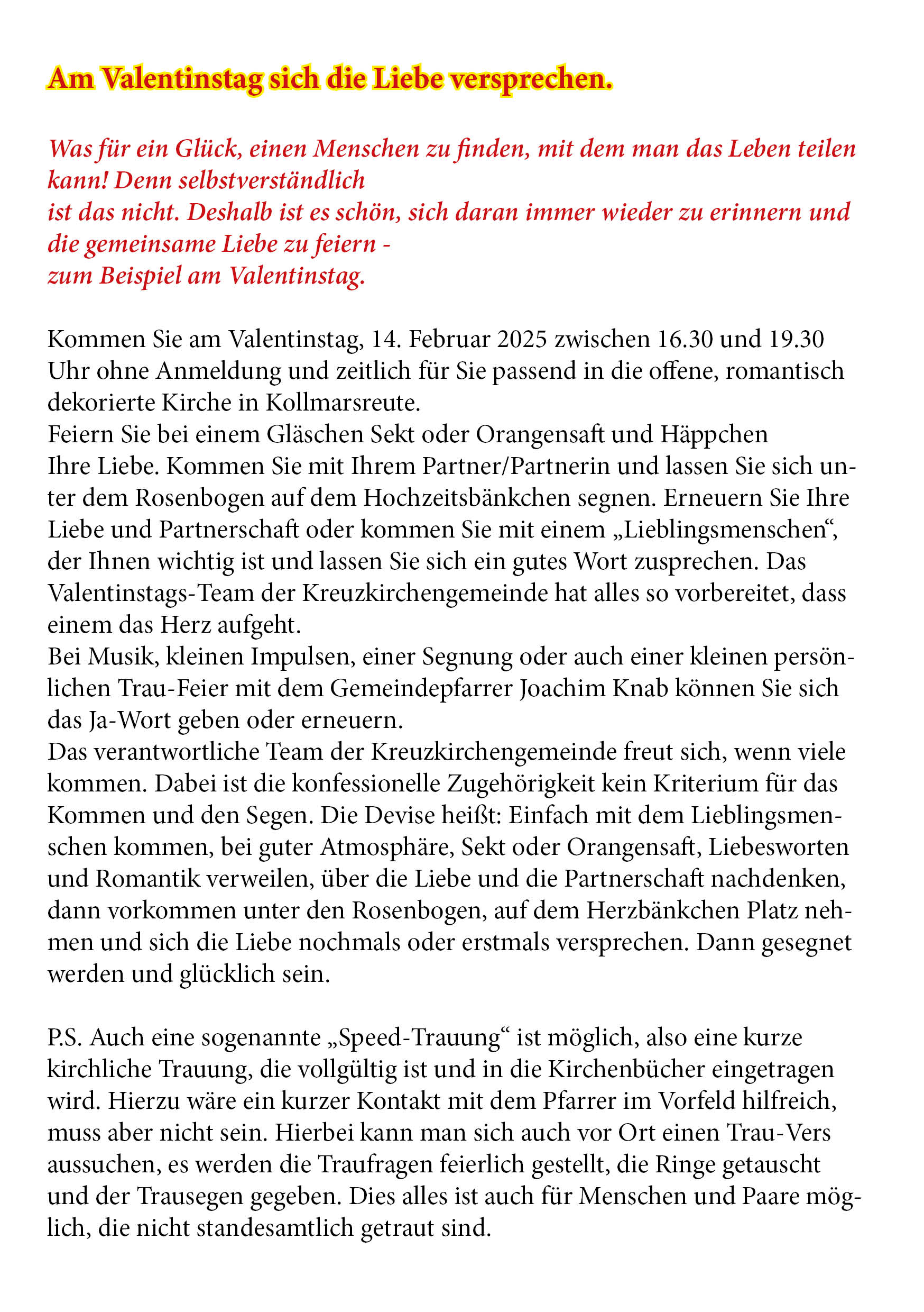 Valentinstag